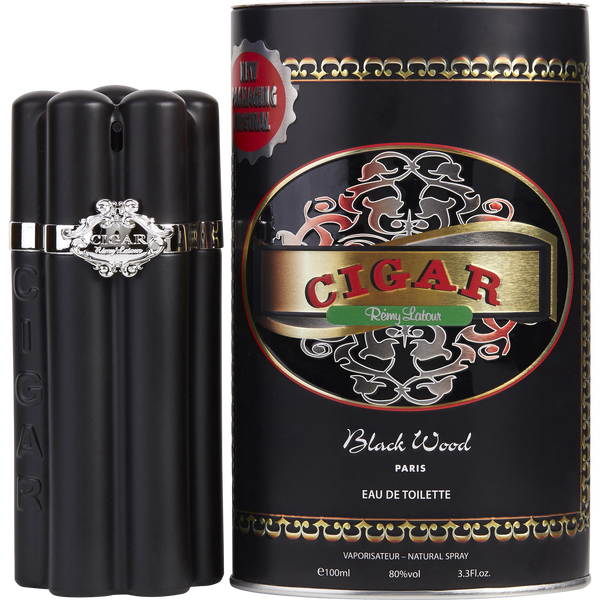 Cigar Black Wood by Remy Latour, Eau De Toilette Spray 3.3 oz
