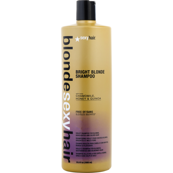 Sexy Hair by Sexy Hair Concepts, Blonde Sexy Hair Sulfate-Free Bright Blonde Shampoo 33.8 oz