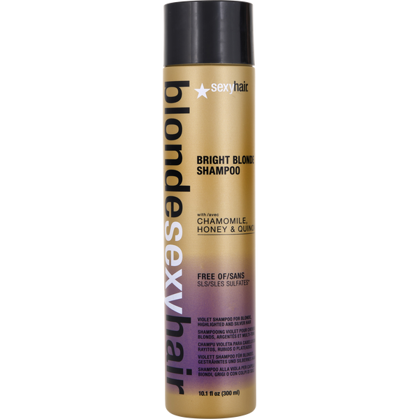 Sexy Hair by Sexy Hair Concepts, Blonde Sexy Hair Sulfate-Free Bright Blonde Shampoo (Violet) 10.1 oz