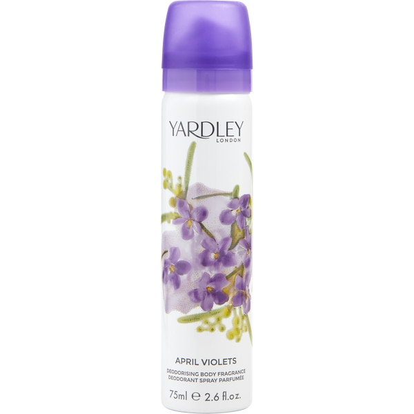 Yardley April Violets Body Spray 2.6 oz (New Packaging)