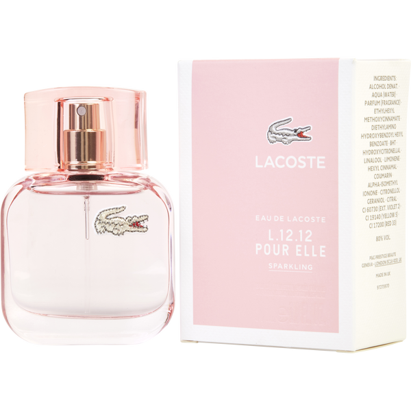 Lacoste Eau De Lacoste L.12.12 Pour Elle Sparkling by Lacoste, Eau De Toilette Spray 1 oz