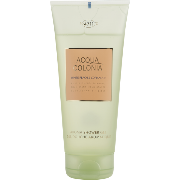 4711 Acqua Colonia White Peach & Coriander by 4711, Shower Gel 6.8 oz