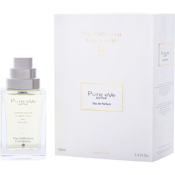 The Different Company Pure Eve by The Different Company, Eau De Parfum Refillable Spray 3.3 oz