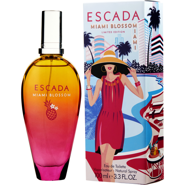 Escada Miami Blossom Eau De Toilette Spray 3.3 oz (Limited Edition)