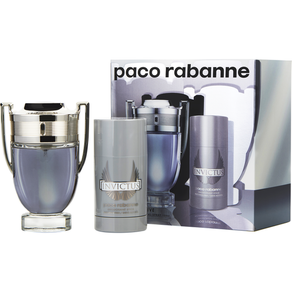 Invictus by Paco Rabanne, Eau De Toilette Spray 3.4 oz & Deodorant Stick Alcohol Free 2.5 oz (Travel Offer), image 1 of 2