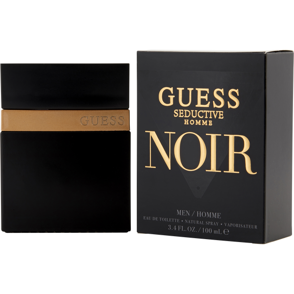 Guess Seductive Homme Noir Eau De Toilette Spray 3.4 oz