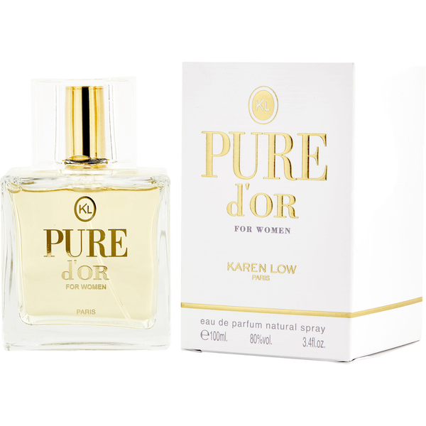 Karen Low Pure d'Or by Karen Low, Eau De Parfum Spray 3.4 oz