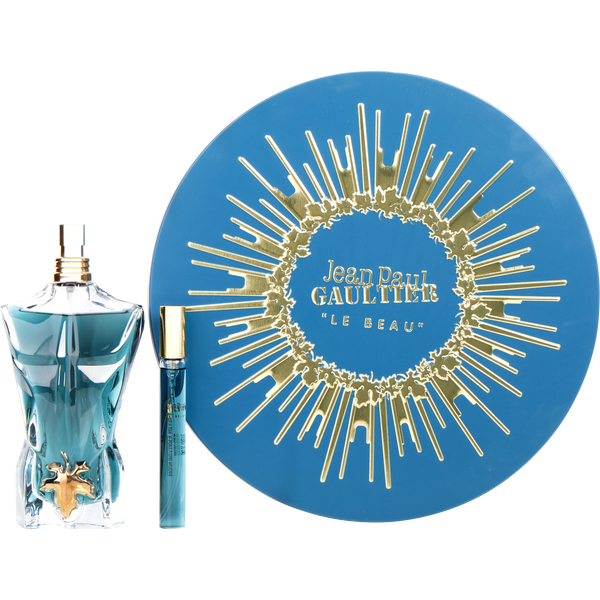 Jean Paul Gaultier Le Beau by Jean Paul Gaultier, Eau De Toilette Spray 4.2 oz & Eau De Toilette Spray 0.34 oz Mini