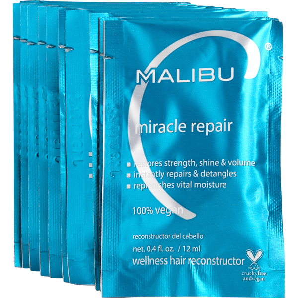 Malibu Hair Care by Malibu Hair Care, Miracle Repair Wellnes Reconstructor Box Of 12 0.4 oz