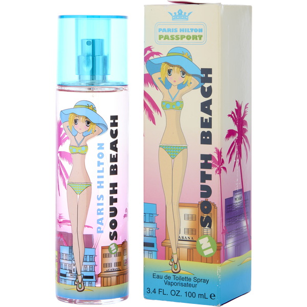 Paris Hilton Passport South Beach by Paris Hilton, Eau De Toilette Spray 3.4 oz Unboxed
