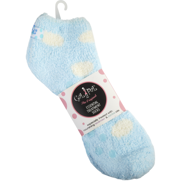 Spa Accessories by Spa Accessories, Gal Pal Essential Moisture Treatment Socks With Jojoba & Lavender Oils - Dots