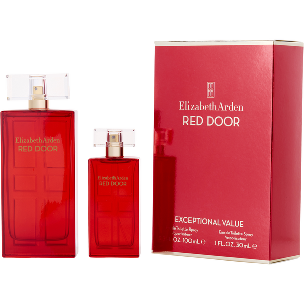 Red Door Eau De Toilette Spray 3.3 oz & Eau De Toilette Spray 1 oz (New Packaging)