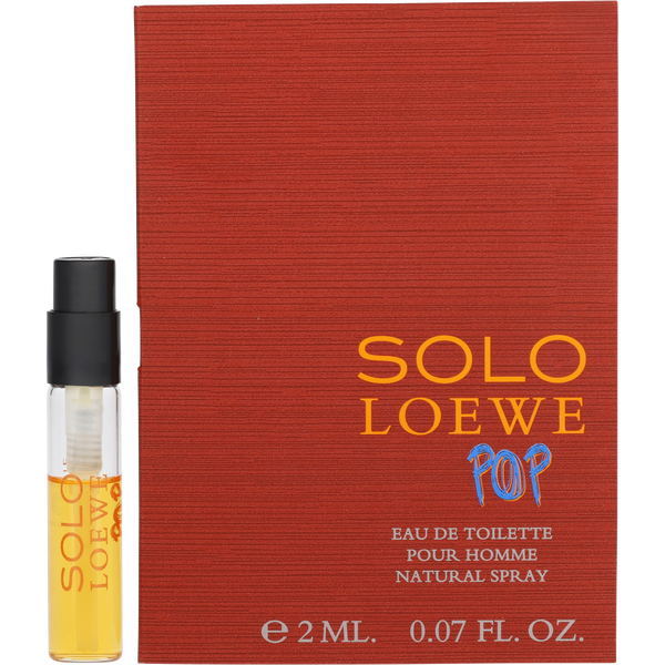 Solo Loewe Pop Eau De Toilette Spray Vial On Card X 24