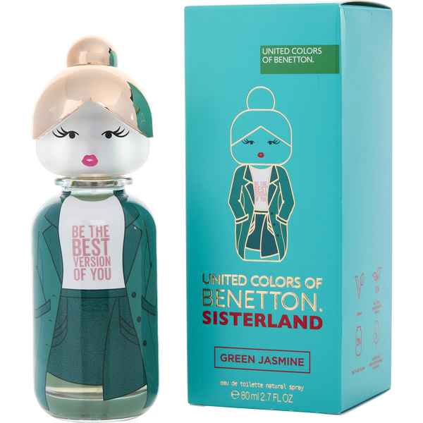 Benetton Sisterland Green Jasmine by Benetton, Eau De Toilette Spray 2.7 oz