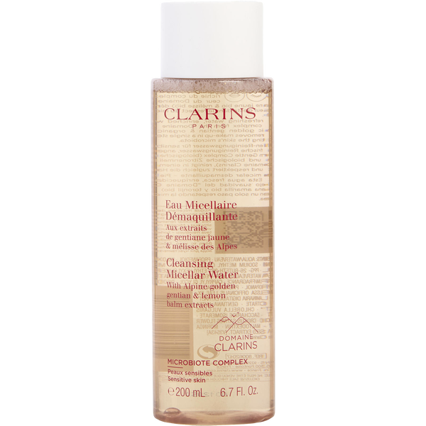 Clarins by Clarins, Cleansing Micellar Water With Alpine Golden Gentian & Lemon Balm Extracts - Sensitive Skin 200ml/6.7oz