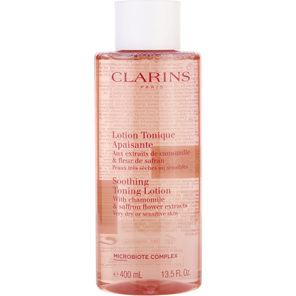 Clarins by Clarins, Soothing Toning Lotion With Chamomile & Saffron Flower Extracts - Very Dry Or Sensitive Skin 400ml/13.5oz