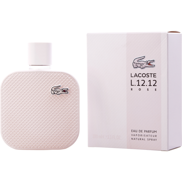 Lacoste L.12.12 Rose Eau De Parfum Spray 3.3 oz
