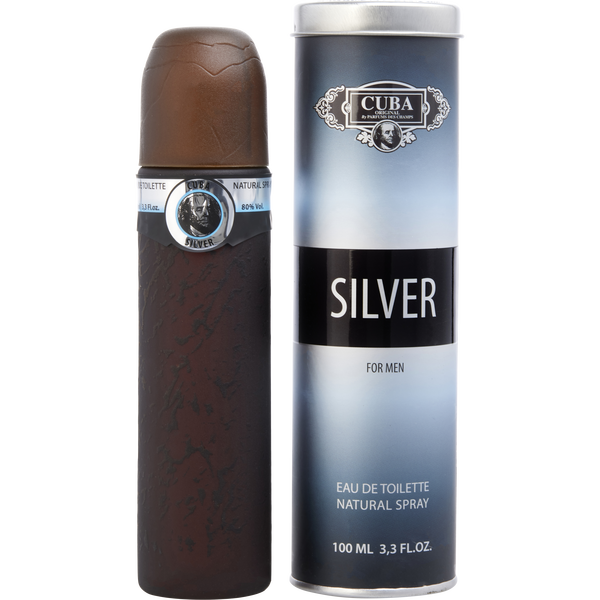 Cuba Silver by Cuba, Eau De Toilette Spray 3.3 oz