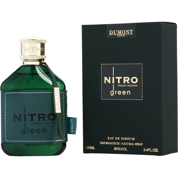 Nitro Green Pour Homme by Dumont Paris, Eau De Parfum Spray 3.4 oz