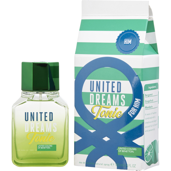 Benetton United Dreams Tonic by Benetton, Eau De Toilette Spray 3.4 oz