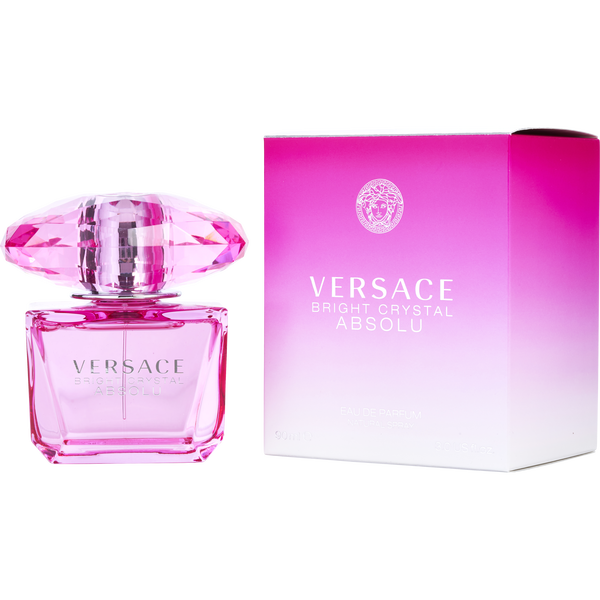 Versace Bright Crystal Absolu Eau De Parfum Spray 3 oz (New Packaging)