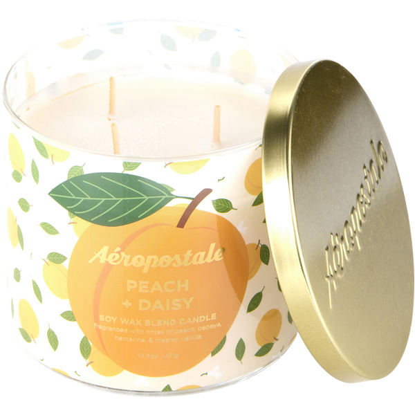 Aeropostale Peach & Daisy by Aeropostale, Scented Candle 14.5 oz