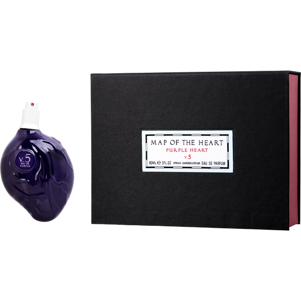 Map Of The Heart V.5 Purple Heart by Map Of The Heart, Eau De Parfum Spray 3 oz