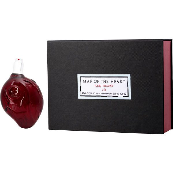 Map Of The Heart V.3 Red Heart by Map Of The Heart, Eau De Parfum Spray 3 oz