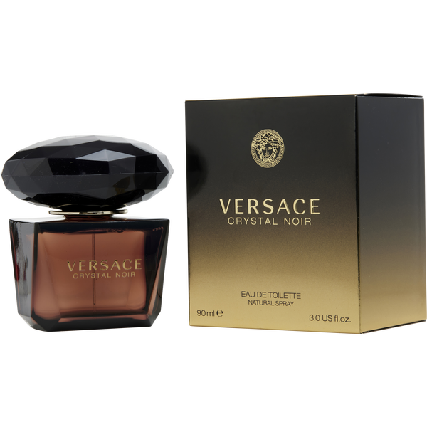 Versace Crystal Noir Eau De Toilette Spray 3 oz (New Packaging)