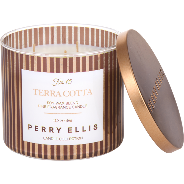 Perry Ellis Terracotta by Perry Ellis, Scented Candle 14.5 oz