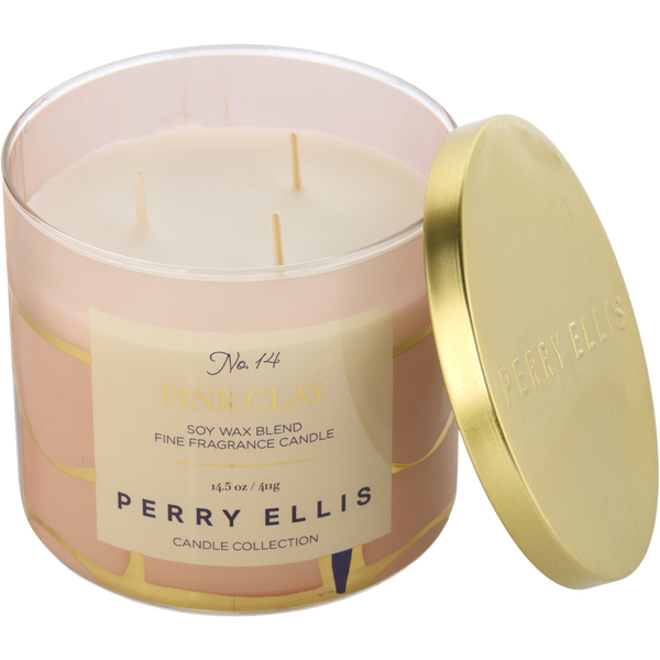 Perry Ellis Pink Clay by Perry Ellis, Scented Candle 14.5 oz