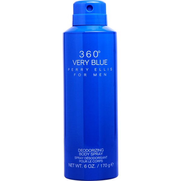 Perry Ellis 360 Very Blue Deodorant Body Spray 6 oz
