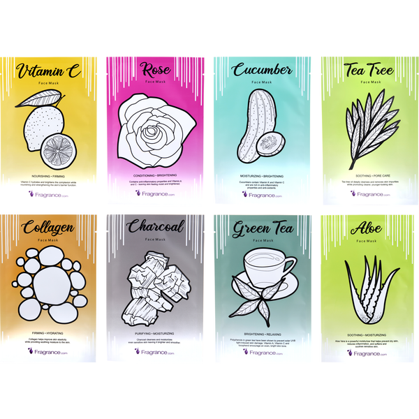 Fragrancenet Beauty Accessories by Exceptional Parfums, Naturally-Infused Moisturizing Beauty Sheet Mask: Vitamin C