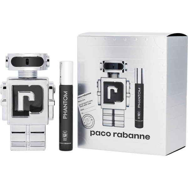Paco Rabanne Phantom by Paco Rabanne, Eau De Toilette Spray 3.4 oz & Eau De Toilette Spray 0.67 oz Mini, image 1 of 2