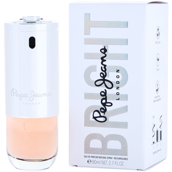 Pepe Jeans Bright by Pepe Jeans London, Eau De Parfum Refillable Spray 2.7 oz, image 1 of 2
