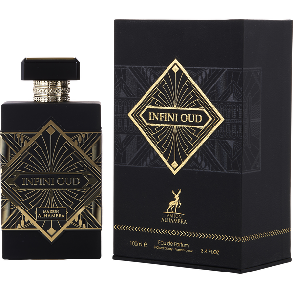 Maison Alhambra Infini Oud by Maison Alhambra, Eau De Parfum Spray 3.4 oz