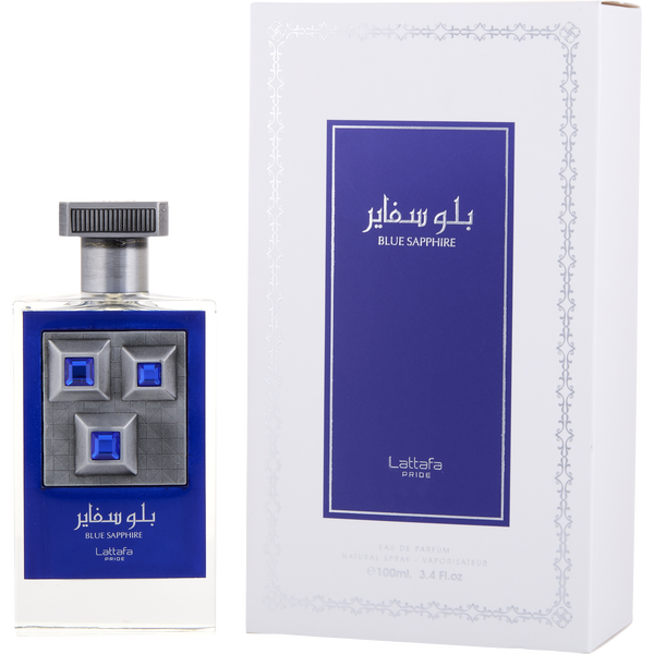 Lattafa Pride Blue Sapphire by Lattafa, Eau De Parfum Spray 3.4 oz