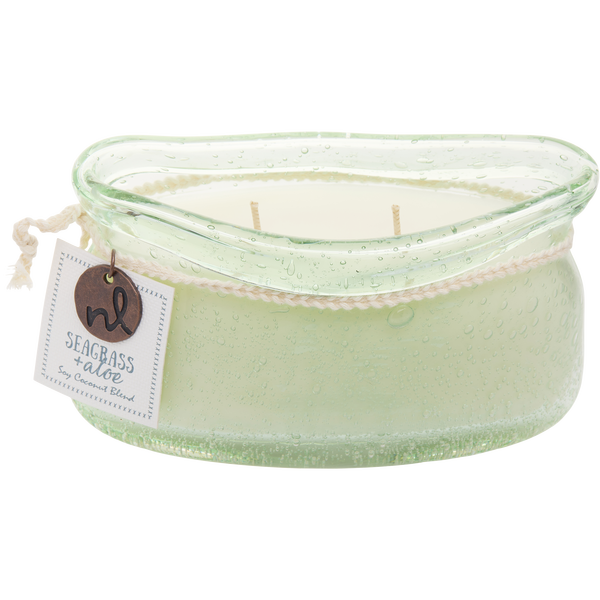 Seagrass & Aloe by Northern Lights, 2 Wick Candle 14 oz
