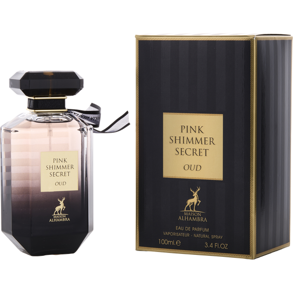 Maison Alhambra Pink Shimmer Secret Oud by Maison Alhambra, Eau De Parfum Spray 3.4 oz