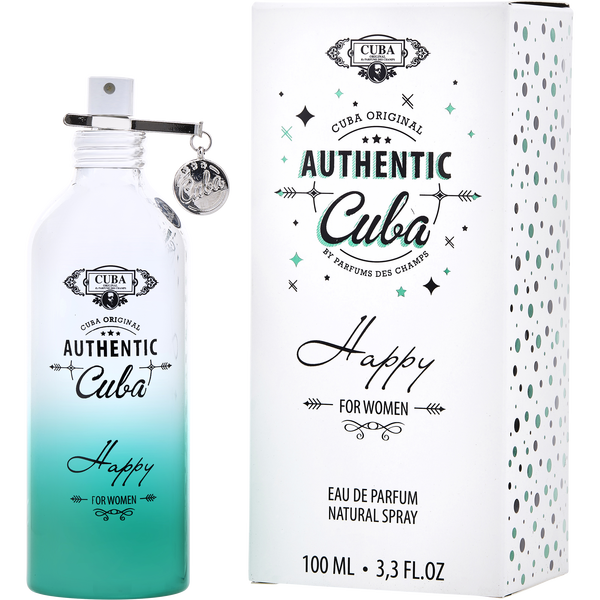 Cuba Authentic Happy Eau De Parfum Spray 3.3 oz
