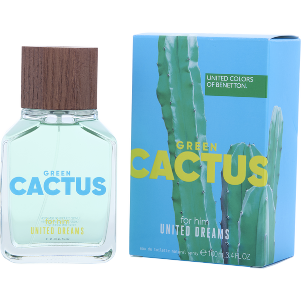 Benetton United Dreams Green Cactus by Benetton, Eau De Toilette Spray 3.4 oz