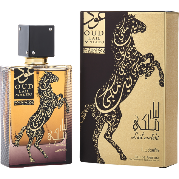 Lattafa Oud Lail Maleki by Lattafa, Eau De Parfum Spray 3.4 oz