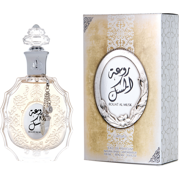 Lattafa Rouat Al Musk by Lattafa, Eau De Parfum Spray 3.4 oz