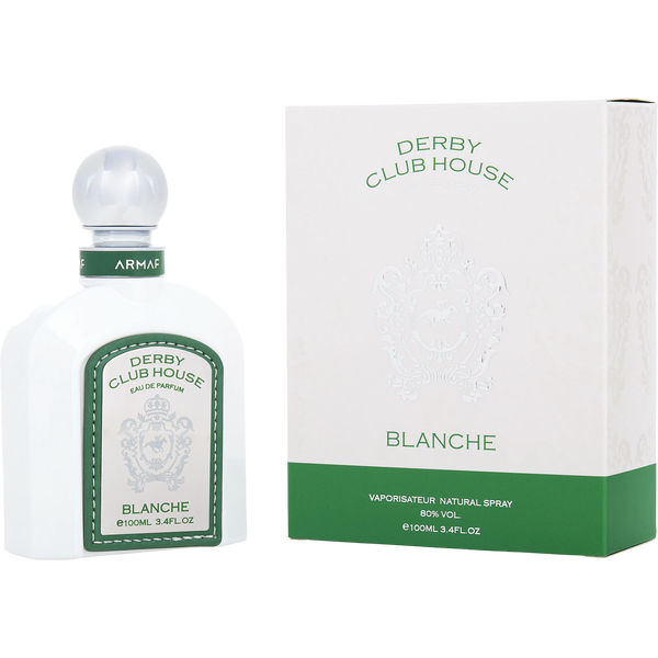Armaf Derby Club House Blanche by Armaf, Eau De Parfum Spray 3.4 oz
