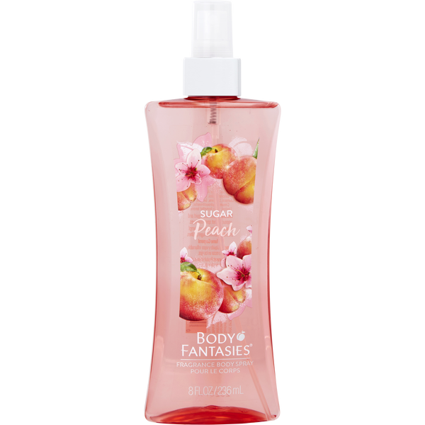 Body Fantasies Sugar Peach by Body Fantasies, Body Spray 8 oz