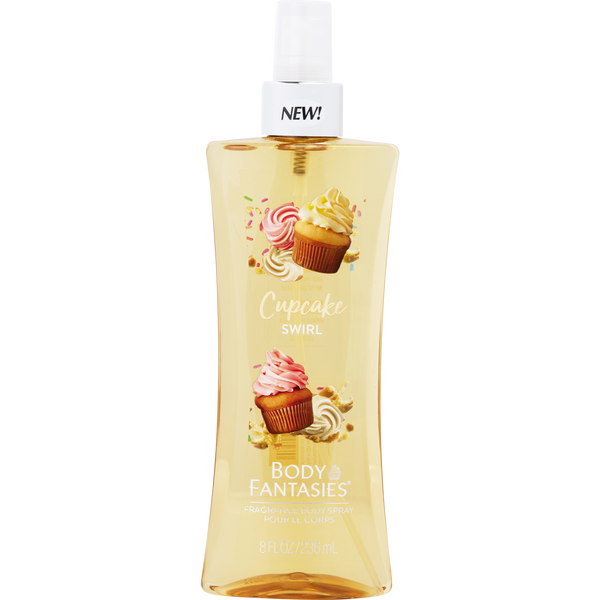 Body Fantasies Cupcake Swirl by Body Fantasies, Body Spray 8 oz