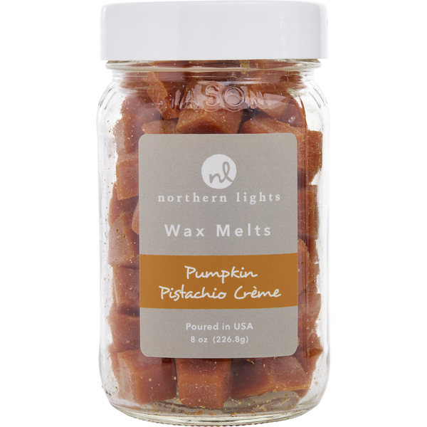 Pumpkin Pistachio Creme Scented by Northern Lights, Simmering Fragrance Chips - Jar Containing 100 Melts 8 oz