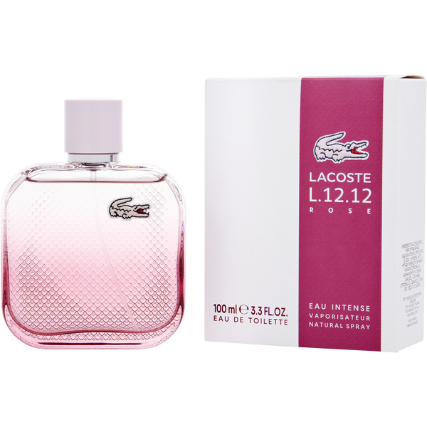Lacoste L.12.12 Rose Eau Intense Eau De Toilette Spray 3.3 oz