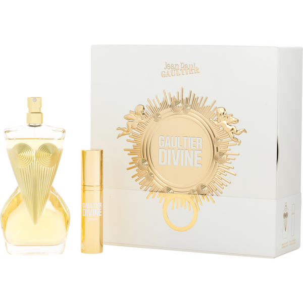 Jean Paul Gaultier Divine by Jean Paul Gaultier, Eau De Parfum Refillable Spray 3.4 oz & Eau De Parfum Spray 0.34 oz Mini