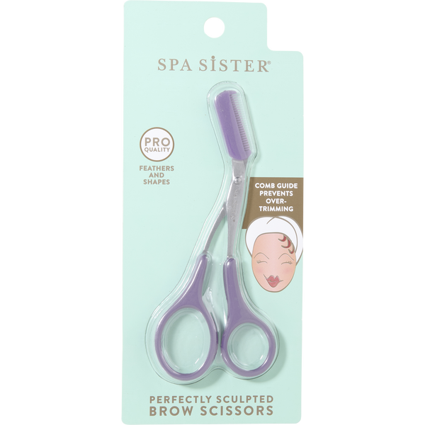 Spa Accessories by Spa Accessories, Spa Sister Brow Grooming Scissors - Purple